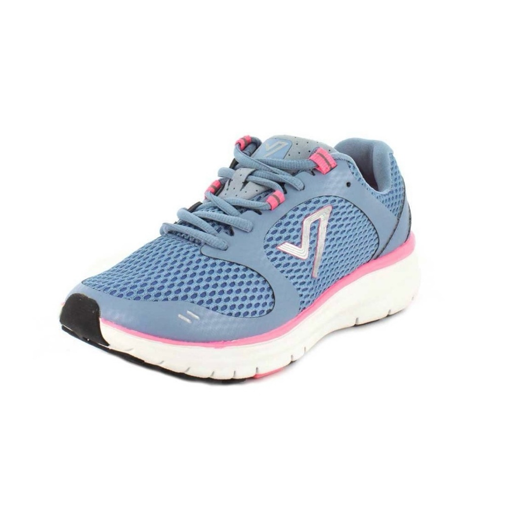 NEW Vionic Women's Elation 1.0 Lace Up Sneakers Walking Shoes Blue & Pink Size 6